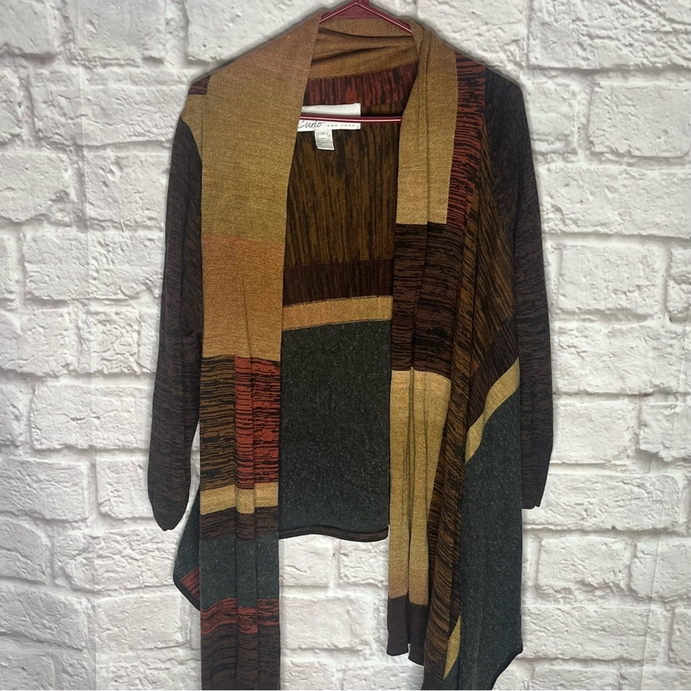 Curio New York Brown Gray Natural Color Women's Cardigan size‎ medium